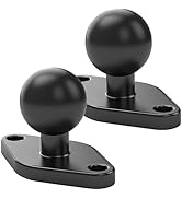 2 Pack Aluminum Alloy Ball Mount, 1 Inch Ball Double Socket Arm, Standard AMPS Hole Layout, Compa...