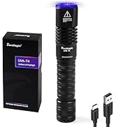 TactEagle 365nm UV Flashlight, Rechargeable UV Light, Professional Blacklight Flashlight, High Po...