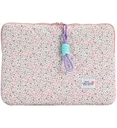 HICARRY Puffy Laptop Sleeve Case Cute Computer Bag, Puffer Flower Printed Quilted Carrying Cases,...