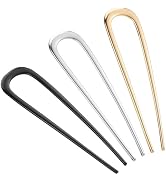 BEoffer French Hair Pin 3PCS Metal Hair Pins for Women Elegant French Twists, Buns and Updos with...