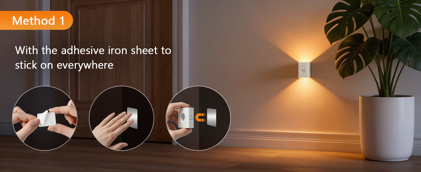 Magnetic Stick on Lights for Stair