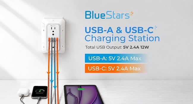 wall outlet surge protector with usb ports plug extension outlet multiple outlet wall plug