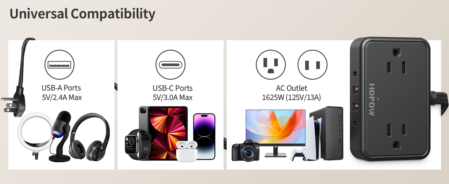 extension cord with multiple outlets