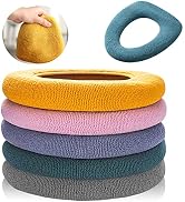 Legigo 5 Pack Thicker Bathroom Toilet Seat Cover Pads- Soft Warmer Toilet Seat Cushion Cover Stre...