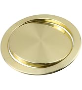 Antrader Trash and Waste Chute Lid Recessed Counter Top Covers,Gold,1Pcs | Trash Can Stainless St...