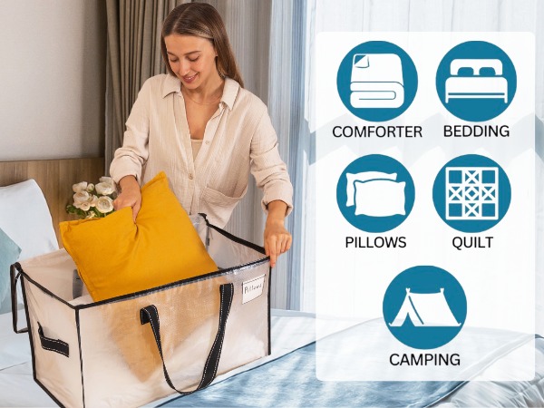 Comforter Storage bags, bedding and blankets storage