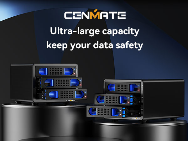 a group of three computers with the words ` ` cet - large capacity keep your data safety''