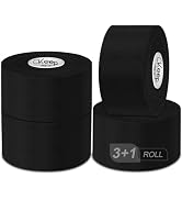 CKeep Athletic Tape, 4 Pack Black Sports Tape, Very Sturdy No Glue Residue, Wrist Ankle Tape for ...
