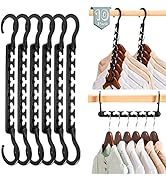 Smartor Thicken Space Saving Hangers for Clothes,Magic Hangers Easy Save Triples Closet Space,Col...