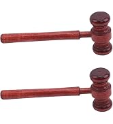 2 Pcs Wood Judge Gavels Auction Court Gavels Wooden Judge Hammers Wood Hammer Props Judge Costume...