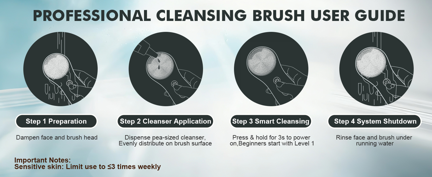 facial scrubber black