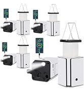 4Pack Solar LED Rechargeable Emergency Camping Lantern,White Solar Rechargeable,Rechargeable Type...