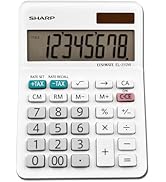Sharp EL-310WB Calculator, White 3.125, 3.38 x 4.75 x 1.0 inches
