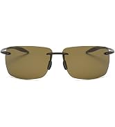 MIRYEA Rimless Polarized Sports Sunglasses for Men Women Driving Running Fishing Golf UV Blocking...