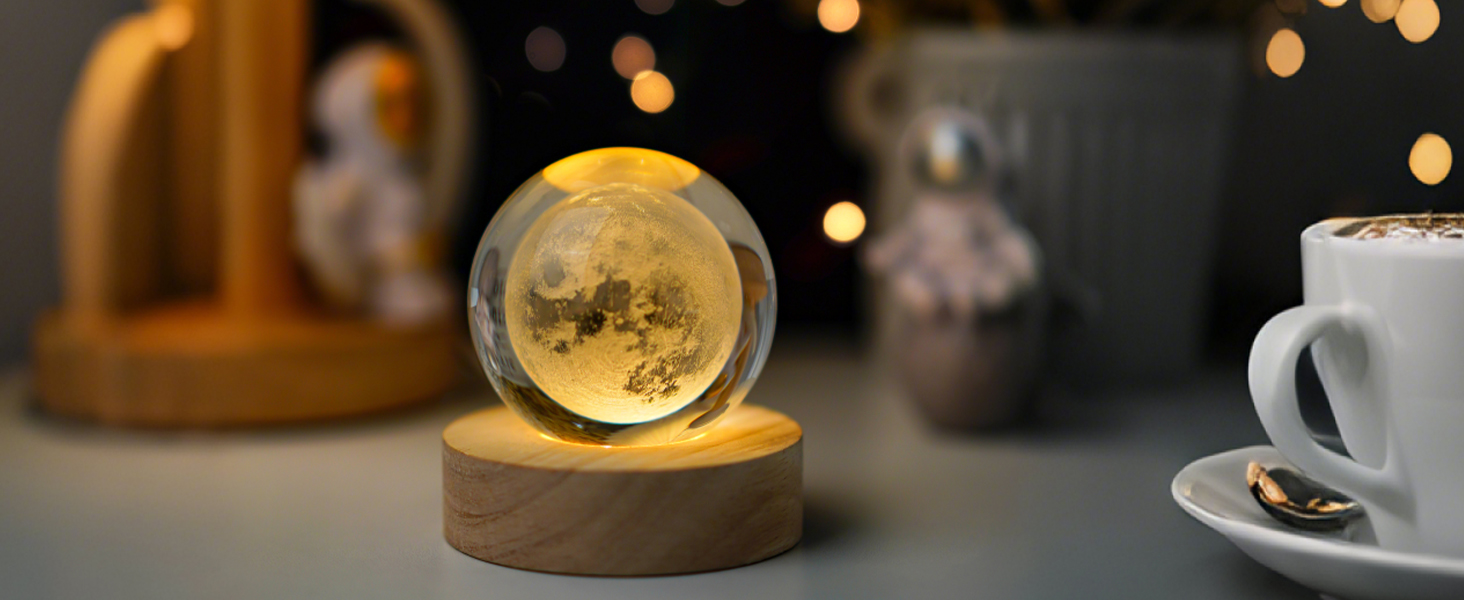 2.3IN CRYSTAL BALL FIGURINES