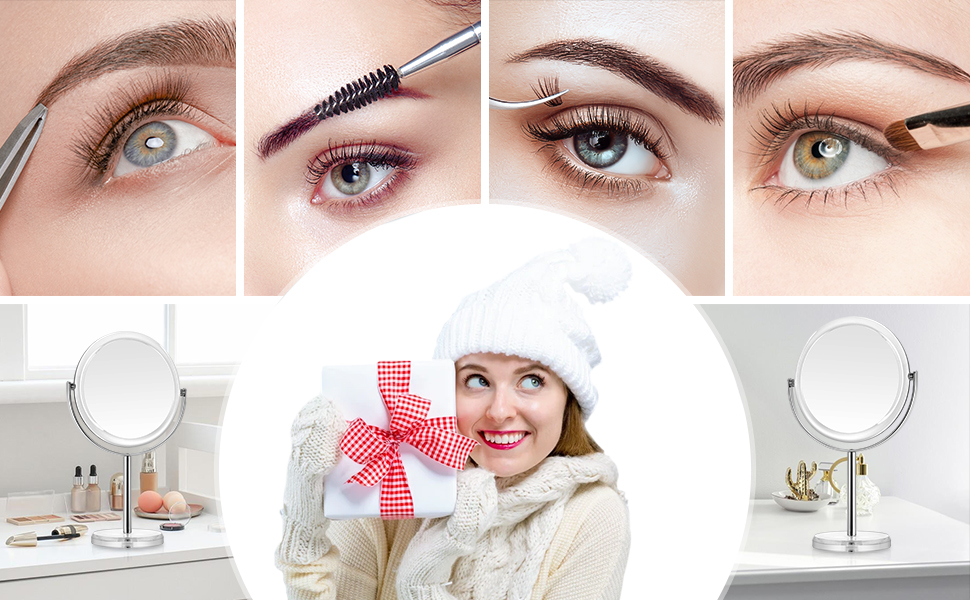Magnifying makeup mirror;20X Magnifying mirror;magnifying mirror with stand;magnifying mirror 30X