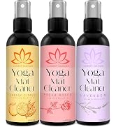 Combat Cleaner Yoga Mat Cleaner Spray Kit (Pack of 3) Includes a Microfiber Towel, Restores and R...