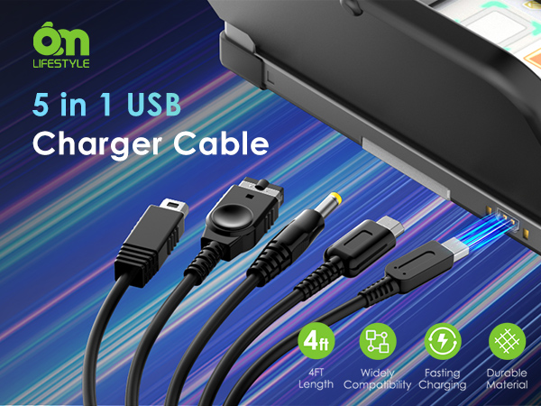 5 in 1 USB Charger Cable