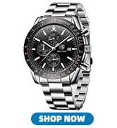 BENYAR Watch for Men Analog Quartz Chronograph Waterproof Luminous Designer Mens Wrist Watches Bu...