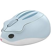 2.4GHz Wireless Mouse Cute Hamster Shape Less Noice Portable Mobile Optical 1200DPI USB Mice Cord...