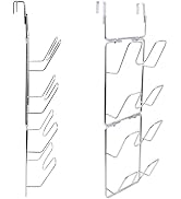 Pastlla 4 Tier Lid Organizer - No Drilling Wall Mounted Pot Cover Rack - Stainless Steel Lid Hold...