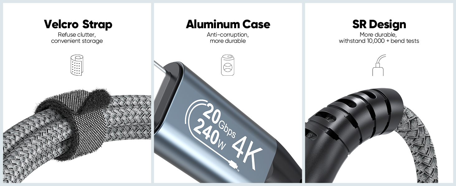 usb c cable data transfer and charge