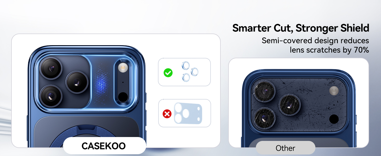 Blue for iPhone 17 Pro Case with 360 Spin Magnetic Stand