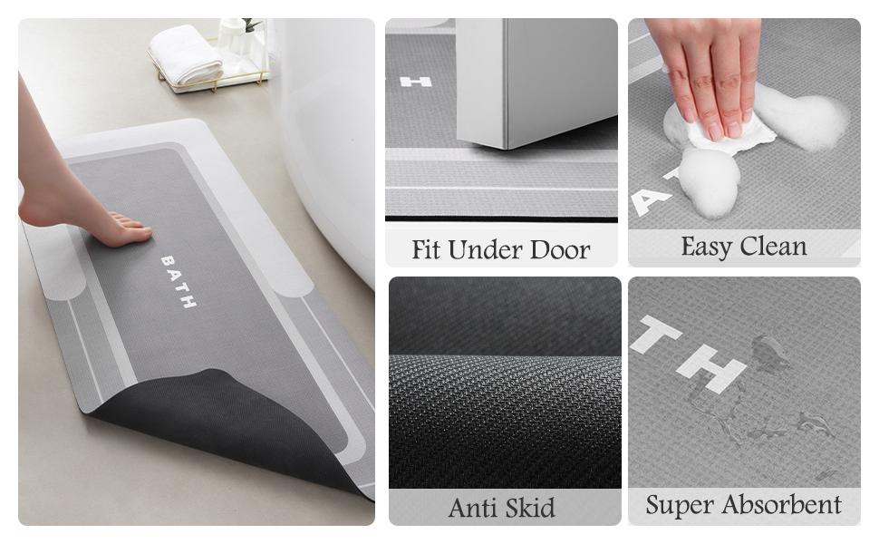 absorbent bath mat-quick dry bath mat