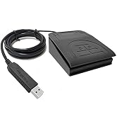 PCsensor Upgraded USB Single Foot Pedal One Key Program Computer Keyboard with Five Custom Functi...