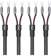 Viborg VS901 Hi-end Speaker Cable 6.6FT/2M 16 Strands 19.5 AWG F18MM Durable Braided HiFi Multipl...