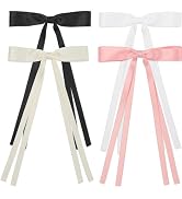WantGor Hair Clips, Women Tassel Ribbon Bowknot Hair Bows Clip Ponytail Holder Hair Accessories H...