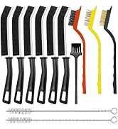 Crevice Cleaning Brush Set,Hard Bristle Grout Scrub Brushes,Household Cleaning Brushes,Gap Cleani...