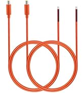 Tonton 2-Pack 16AWG DC7909 Power Pigtails Cable - 1M 3.3FT, Pure Copper, Orange - 12V DC 8mm Male...