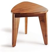 HOLANA 12" Corner Shower Foot Rest - Wooden Showers Stool Seat for Shaving Legs - Small Corner Sh...