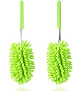 Microfiber Duster for Cleaning, Dusters with Telescoping Extension Pole, Extendable Washable Mini...