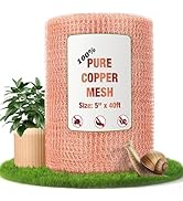 Valchoose Copper Mesh Roll 5" x40FT - 100% Pure - Rustproof Rodent, Copper Wool Garden & Hole Fil...