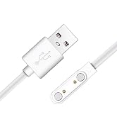 Haourlife 2Packs Replacement Magnetic Charging Cable for Smart Watch(7.62mm 2 Pin)