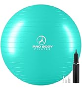 ProBody Pilates Ball Yoga Ball Exercise Ball, Balance Ball or Pregnancy Ball for Stability, Yoga ...