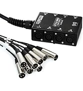 Hosa SH-8X0-25 Pro-Conex Little Bro' Sub Snake, 8 Hosa XLR Sends and No Returns, 25 Feet