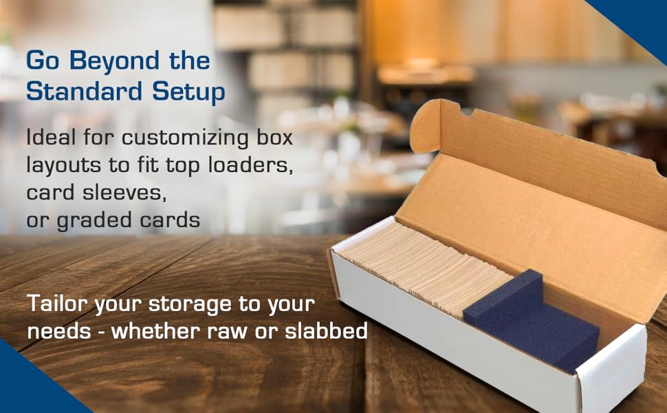 Customizable for toploaders, sleeves, and raw or slabbed cards.