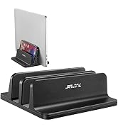 JARLINK Vertical Laptop Stand Holder, Aluminum Double Desktop Stand Holder with Adjustable Dock (...