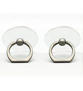 TENOC Phone Grip 2 Pieces Sticky 360° Rotation Universal Stand Ring Holder Finger Kickstand for C...