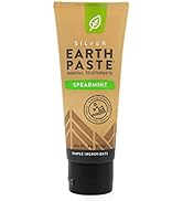 Redmond Earthpaste with Silver - Natural Non-Fluoride Toothpaste, 4 Ounce Tube (Sweetened Spearmint)