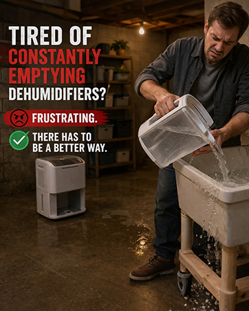 PmpDrTech Upgraded Automatic Smart Dehumidifier Pump