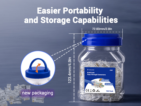 Easier Portability and storage capabilities