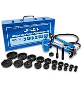 AMZCNC Hydraulic Knockout Punch Electrical Conduit Hole Cutter Set KO Tool Kit 1/2 to 4 inch (15T...