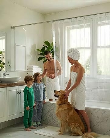 Bathroom photo of family