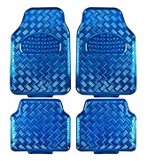 BDK Blue Metallic Car Floor Mats