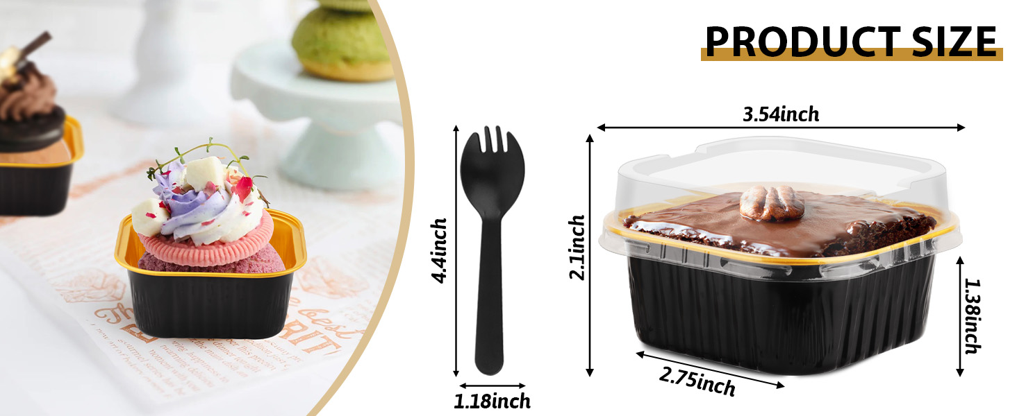 5 OZ Mini Cake Pans with Lids