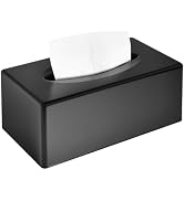 Y-in Hand Tissue Box Cover, Rectangular Facial Tissue Holder with Bottom, Decorative Storage Orga...